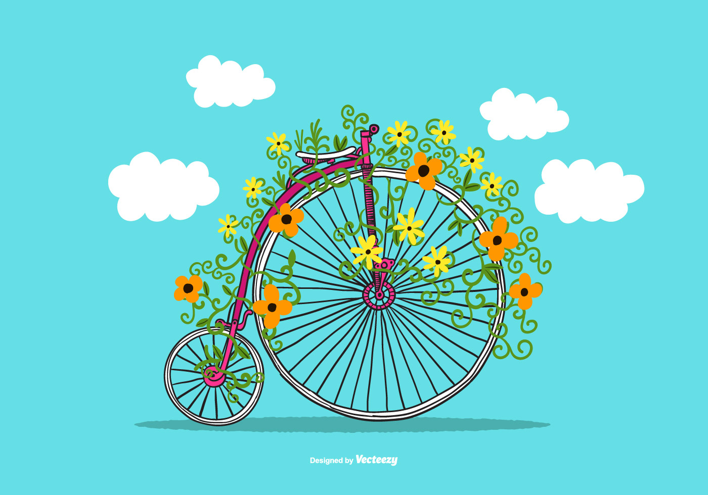 Penny Farthing Vector  Bike Download Free  Vector  Art 