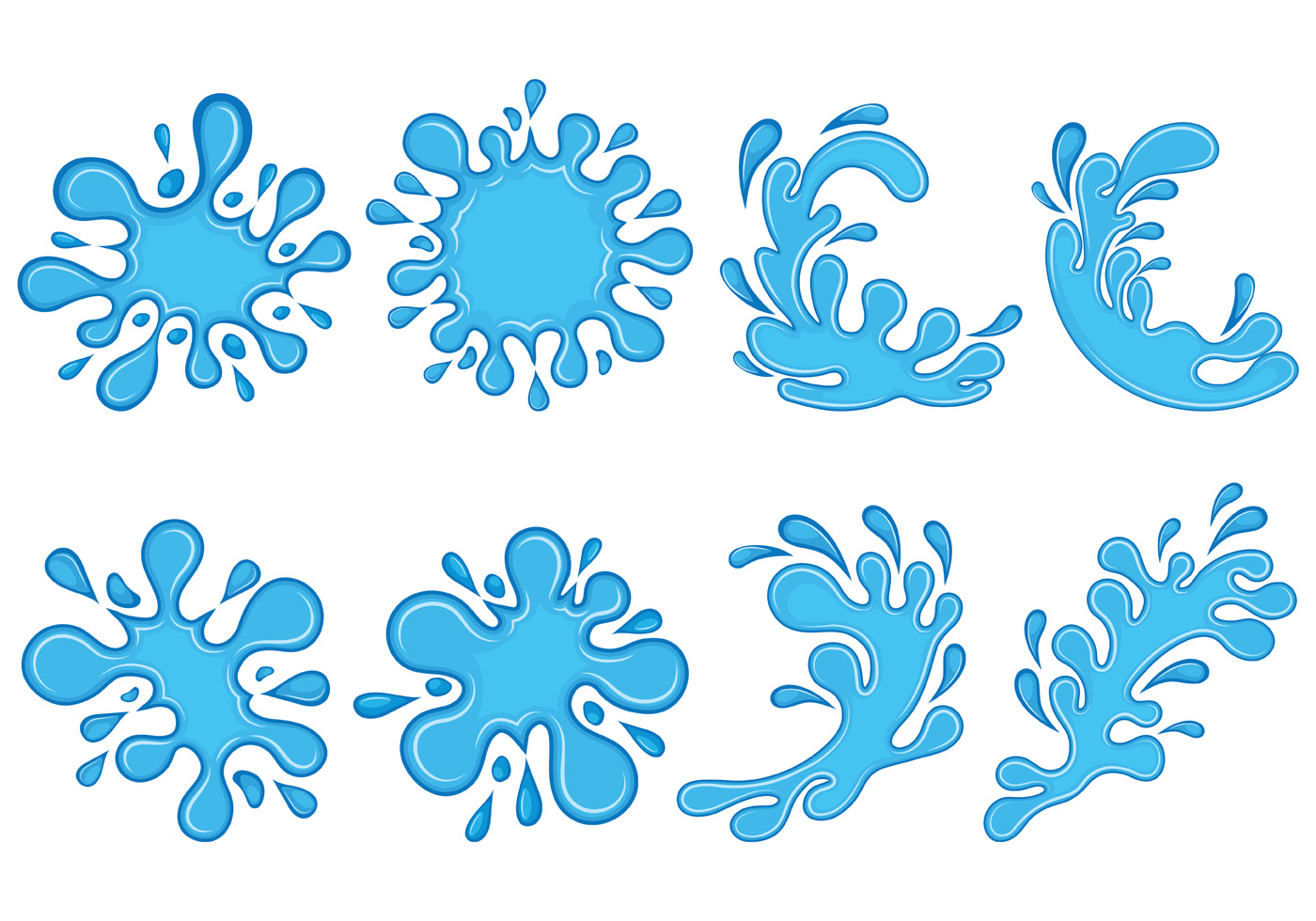 Water Splash Vector - Download Free Vector Art, Stock Graphics & Images