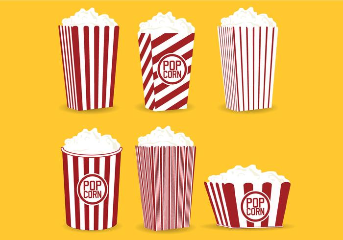 Popcorn Caja Vector