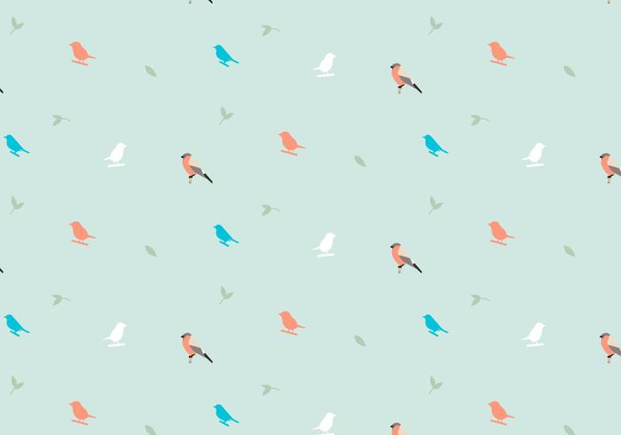 Birds Pastel Pattern vector