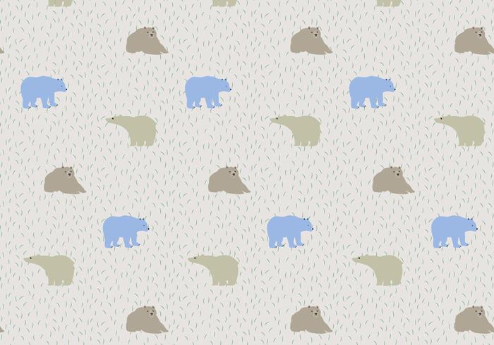 Bear Pattern Background vector