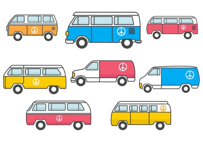Free Hippie Bus Vector Free Hippie Bus Vector