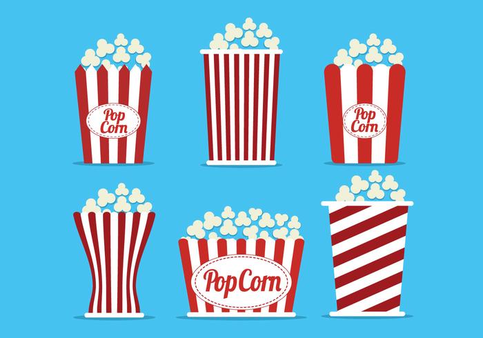 Popcorn Caja Vector