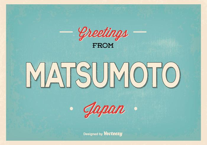 Matsumoto Japan Greeting Illustration Matsumoto Japan Greeting Illustration