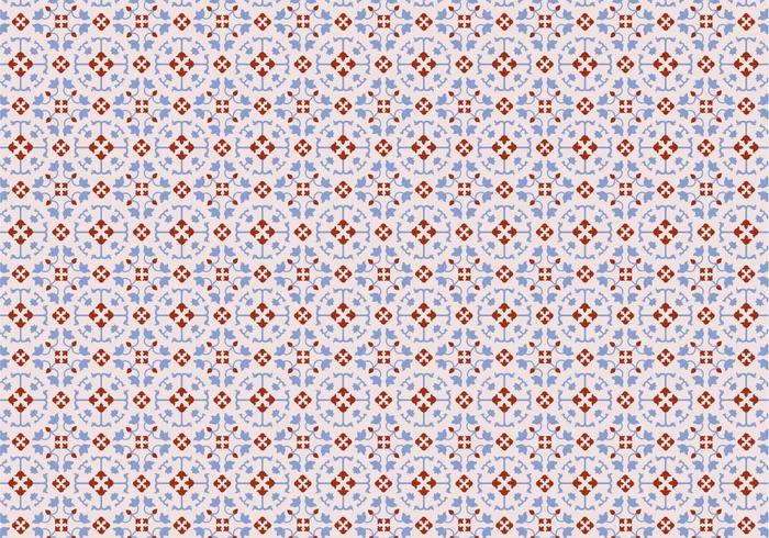 Mosaic Floral Pattern vector