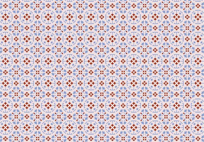 Mosaic Floral Pattern vector