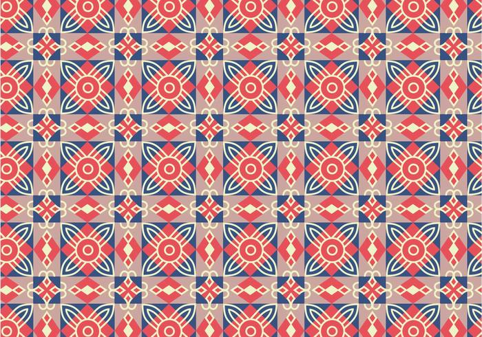 Geometric Tile Pattern Background vector