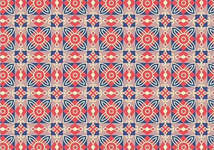 Geometric Tile Pattern Background vector