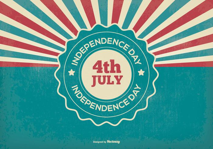 Retro Independence Day Illustration vector
