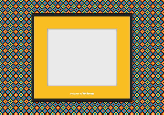 Picture frame on Colorful Background vector