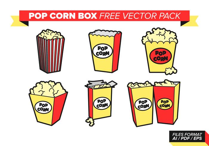 Pop Corn Box Free Vector Pack Pop Corn Box Free Vector Pack