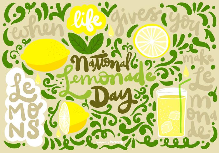 Nacional de limonada día vector