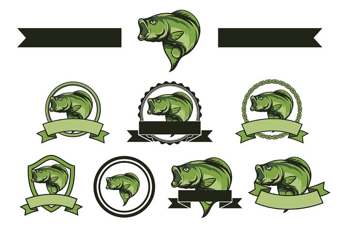 Free bass fish vector