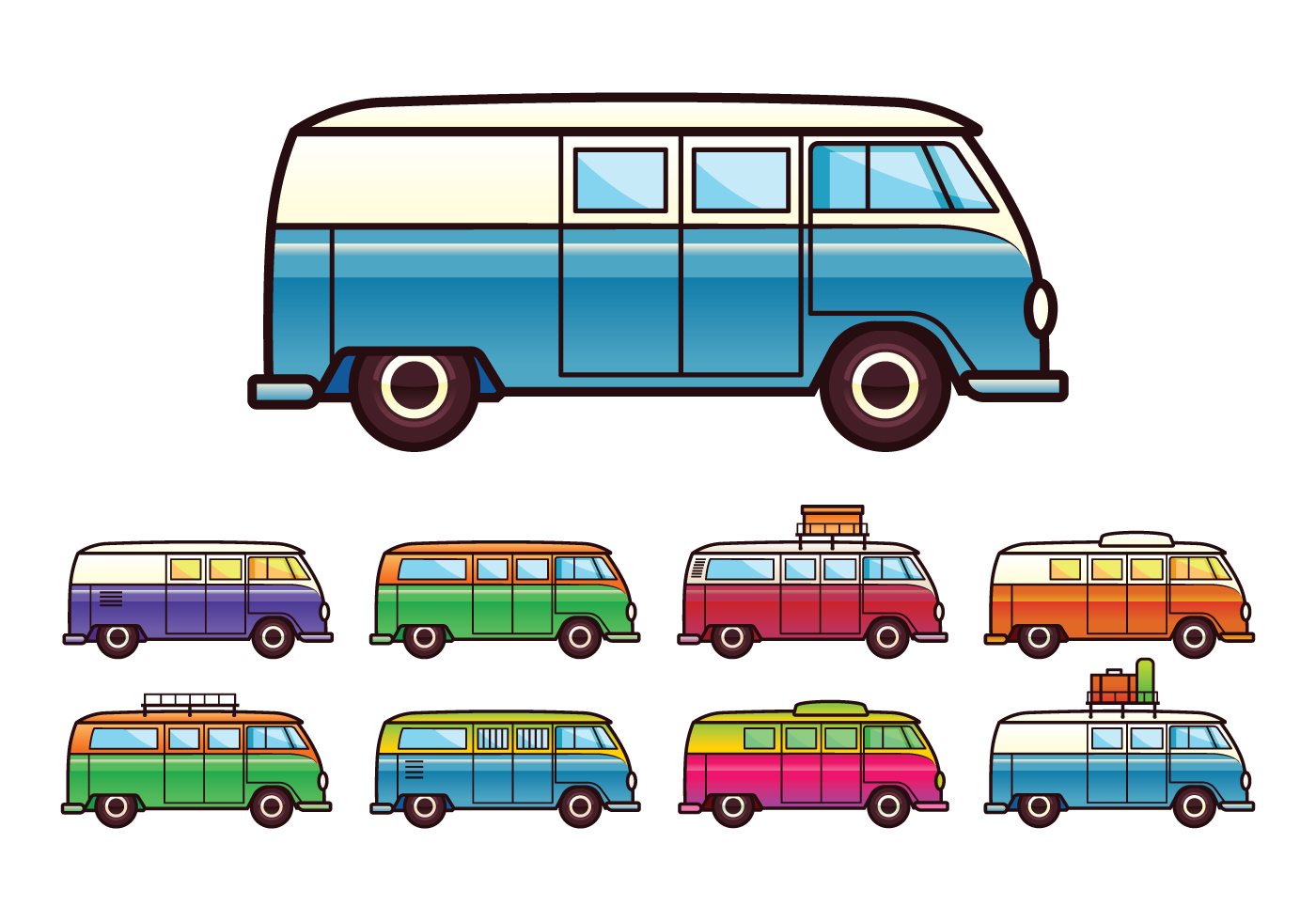 Download Free VW Camper Vector - Download Free Vectors, Clipart ...