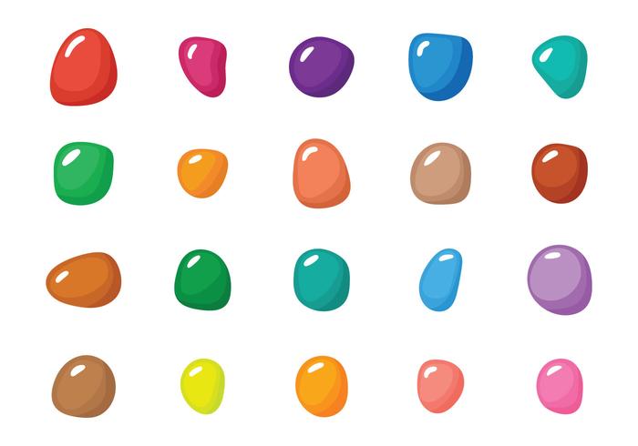 Smarties ilustración conjunto vector