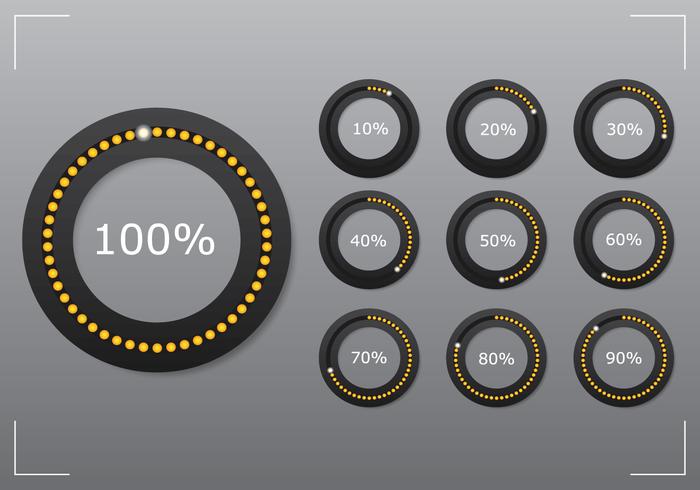 Circle Preloader Set vector