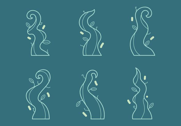 Free Beanstalk Vector Graphic 1