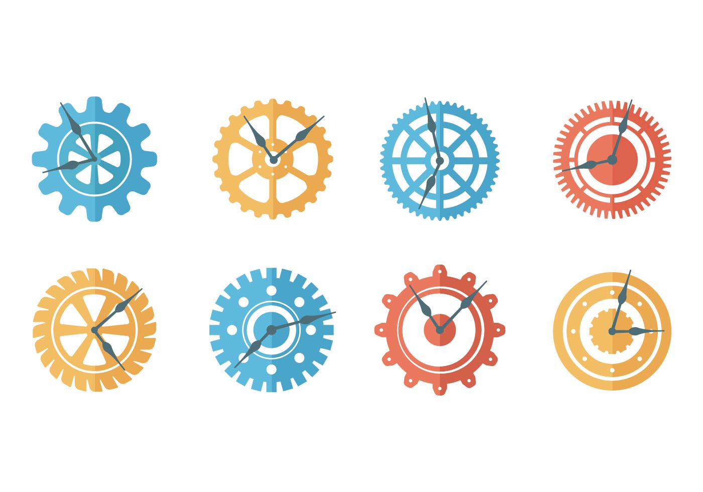 Free Clock Parts Vector 112910 Vector Art at Vecteezy