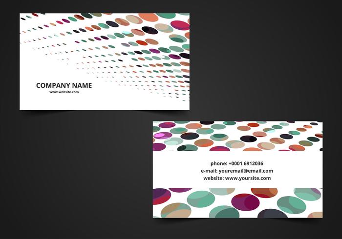 Vector Colorful Visiting card