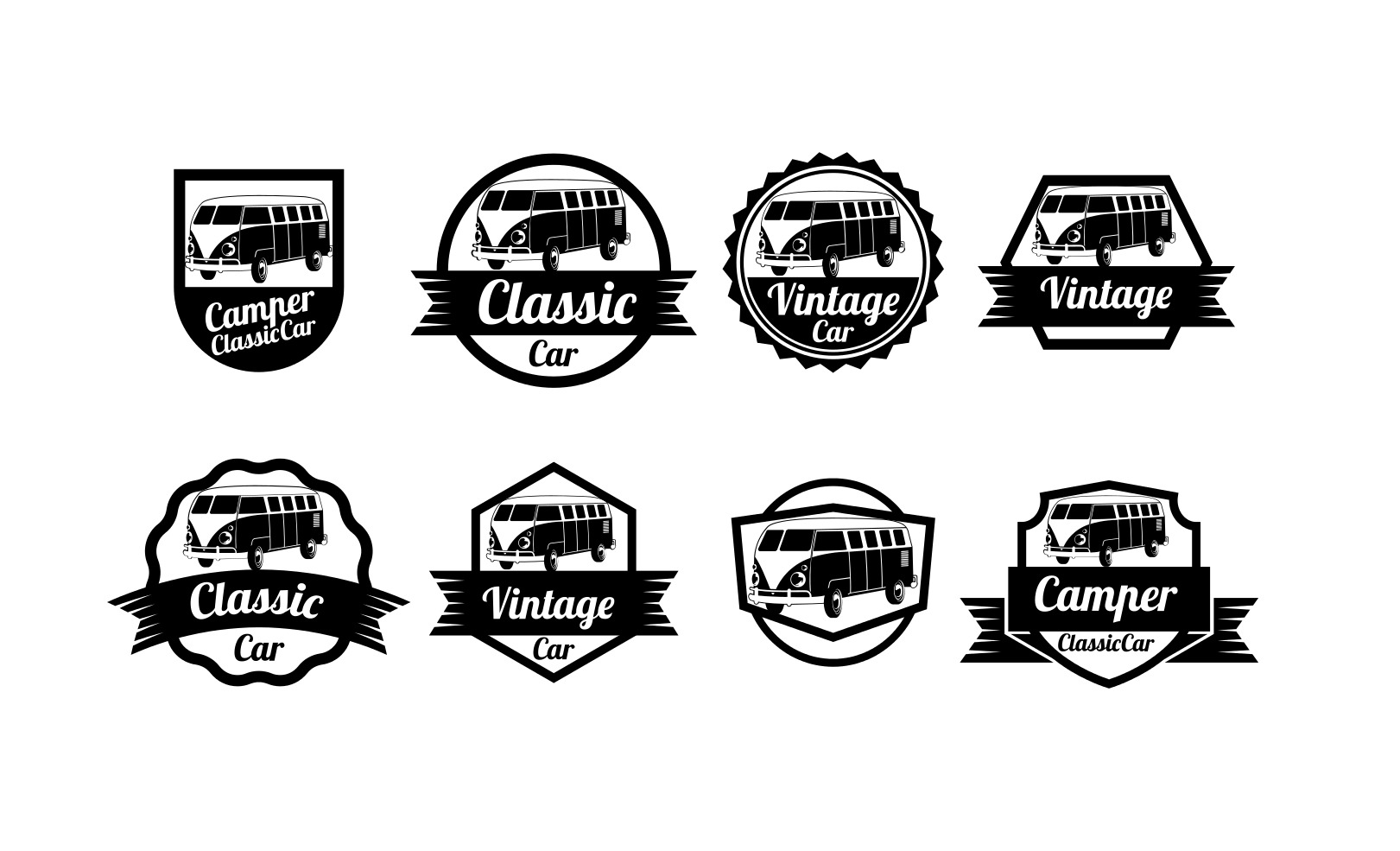 VW Camper Vector Badges - Download Free Vectors, Clipart ...