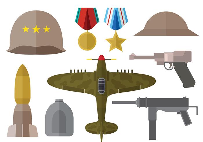 Free Wolrd War 2 Icons Vector