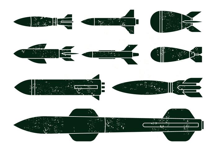 Free World War Missile Vectors Free World War Missile Vectors