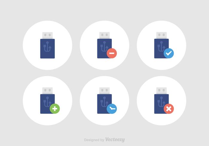 Free Pen Drive Vector Icons