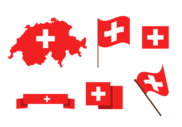 Free Switzerland Map Vector