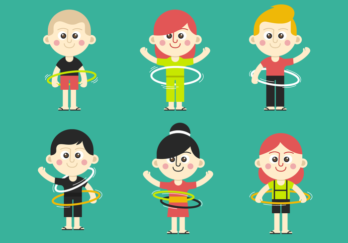 Hula Hoop Kid Vectors Hula Hoop Kid Vectors