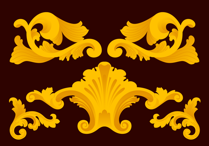 Acanthus Vector Ornaments Acanthus Vector Ornaments
