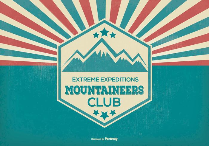 Mountaineer Explorer Retro Illustration Mountaineer Explorer Retro Illustration