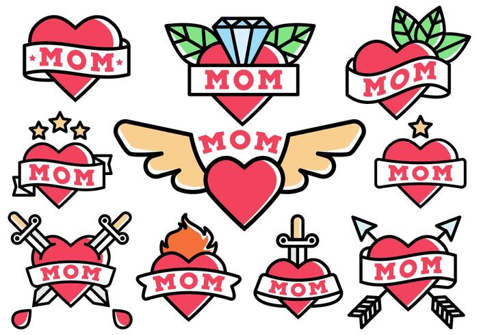 Free Mom Tattoo Vector Free Mom Tattoo Vector