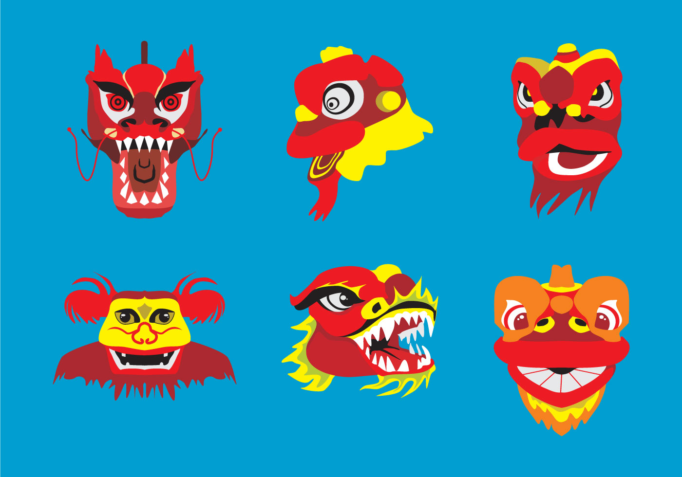 barongsai vector