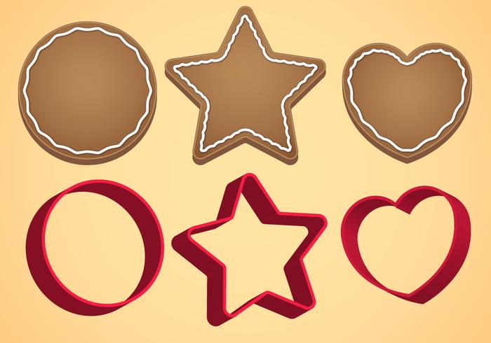 Cookie Cutter Vector Set A