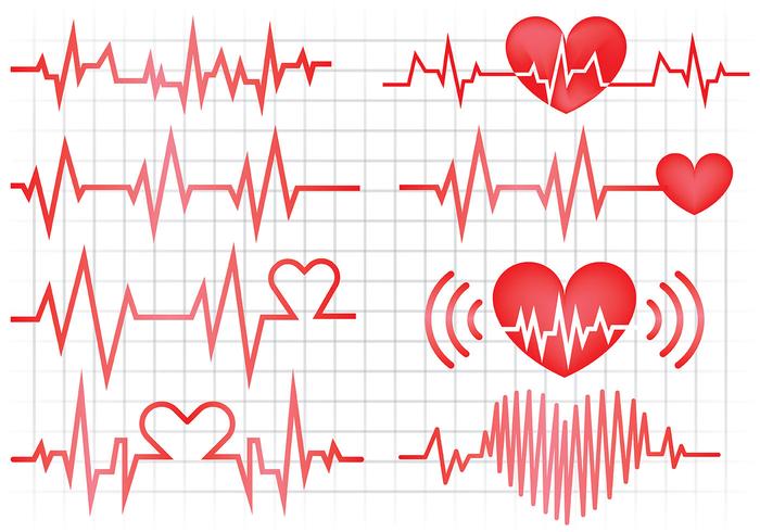 Libere el corazón de los iconos del monitor vector