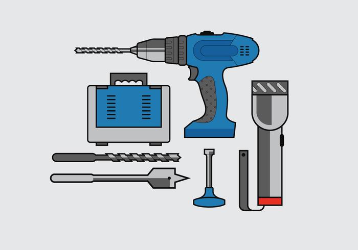 Taladro vectorial vector