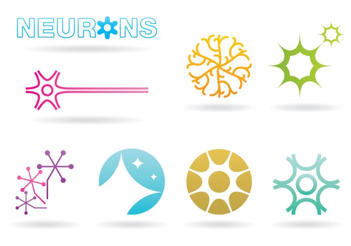 Logos neuronales vector