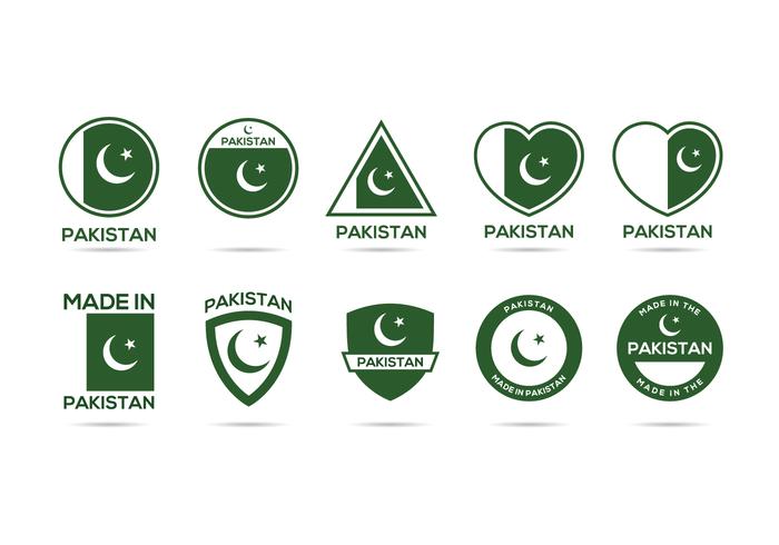 Free Pakistan Label Vector