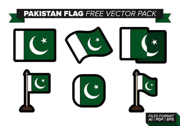 Pakistan Flag Free Vector Pack Pakistan Flag Free Vector Pack