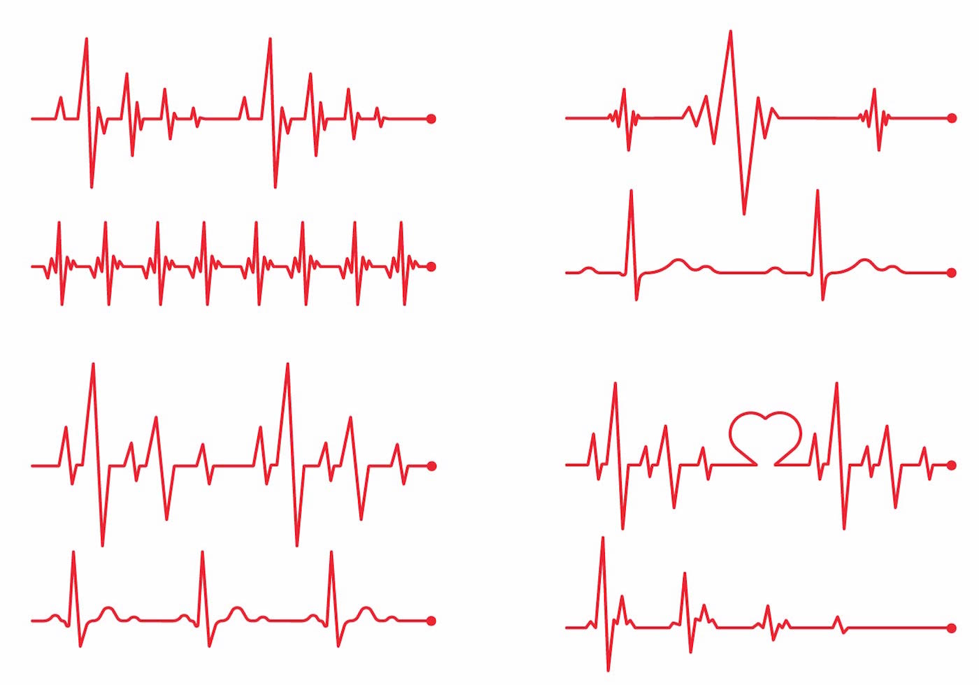 Download Heart Monitor Vector Set - Download Free Vectors, Clipart ...