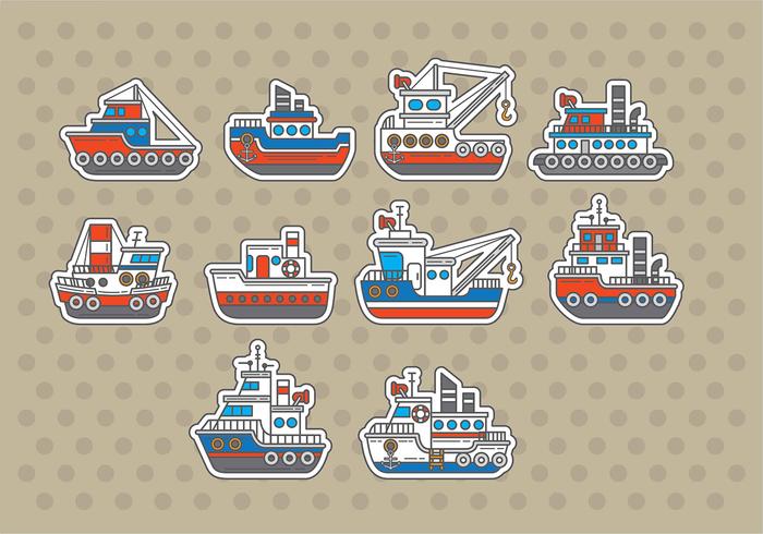 Tugboat Vectors Tugboat Vectors