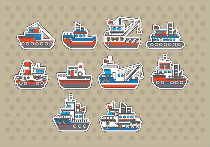 Tugboat Vectors