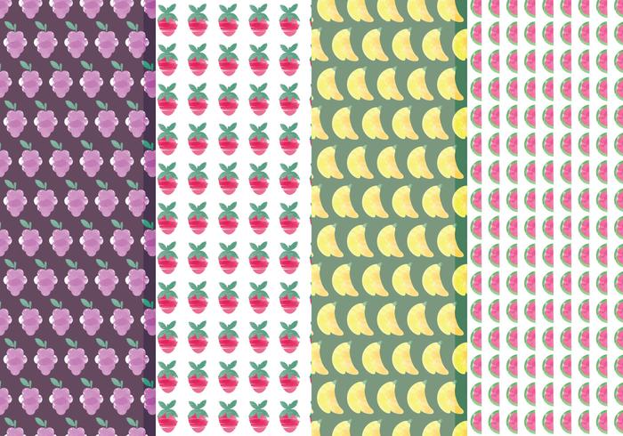 Vector Fruit Pattern Set