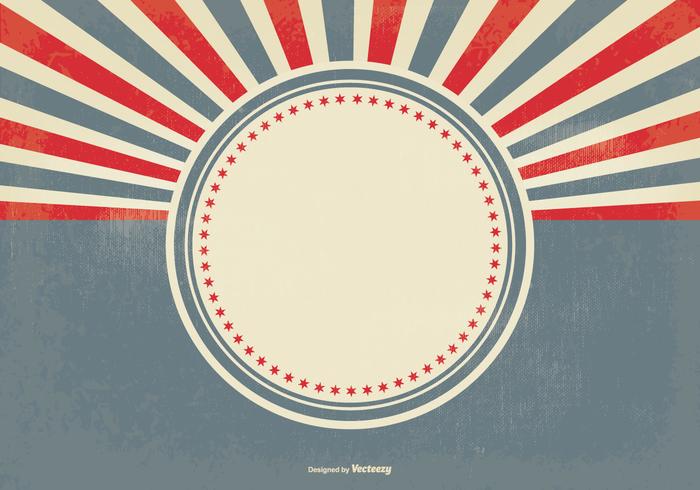 Blank Retro Sunburst Background  vector