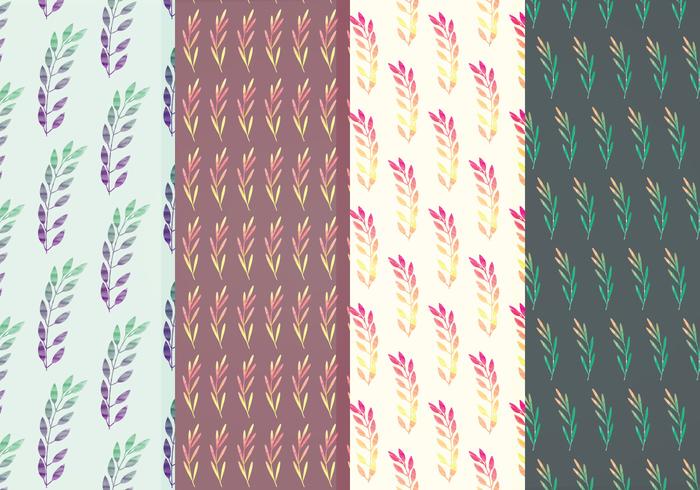 Colorful Branches Vector Pattern Set Colorful Branches Vector Pattern Set