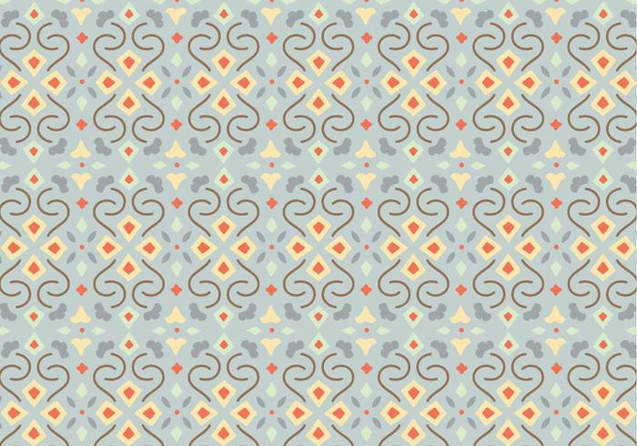Floral Mosaic Pattern Background vector