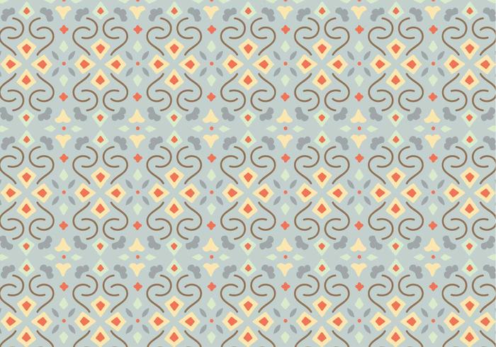 Floral Mosaic Pattern Background vector