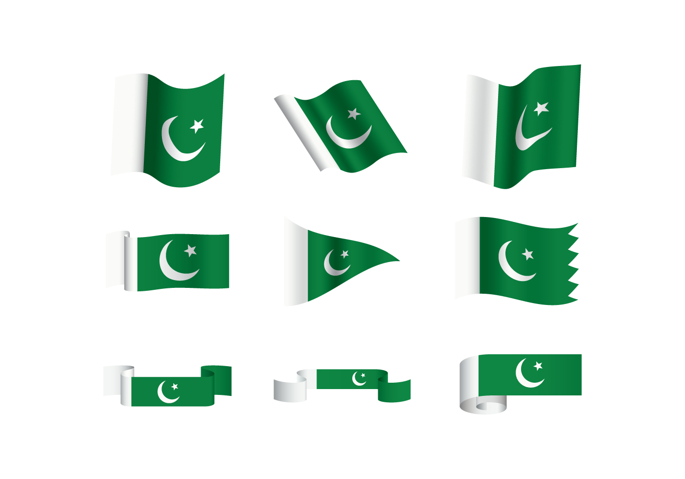 Free Pakistan Flag Vectors 113293 Vector Art at Vecteezy