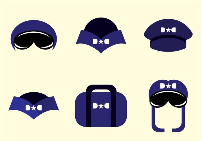 Avion Pilot Hat Vectors