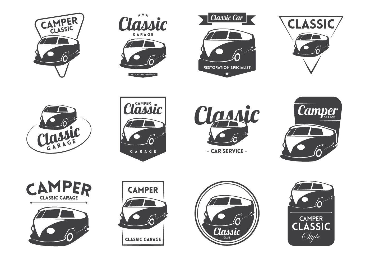 Download VW Camper Vintage Logo Vector - Download Free Vector Art ...